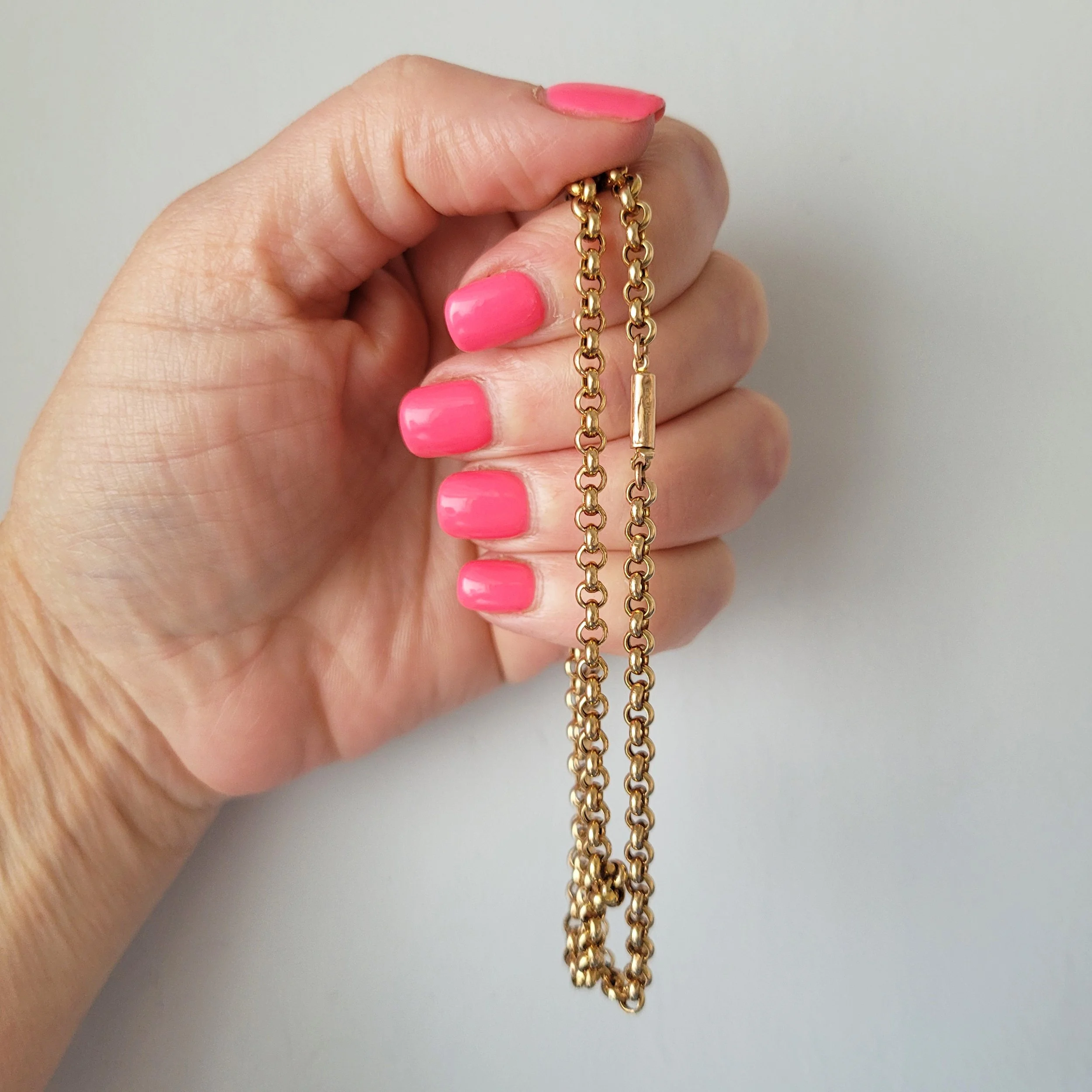 Antique 9ct Gold Rollo Chain