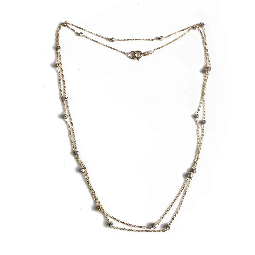 Vintage Diamond Station Chain