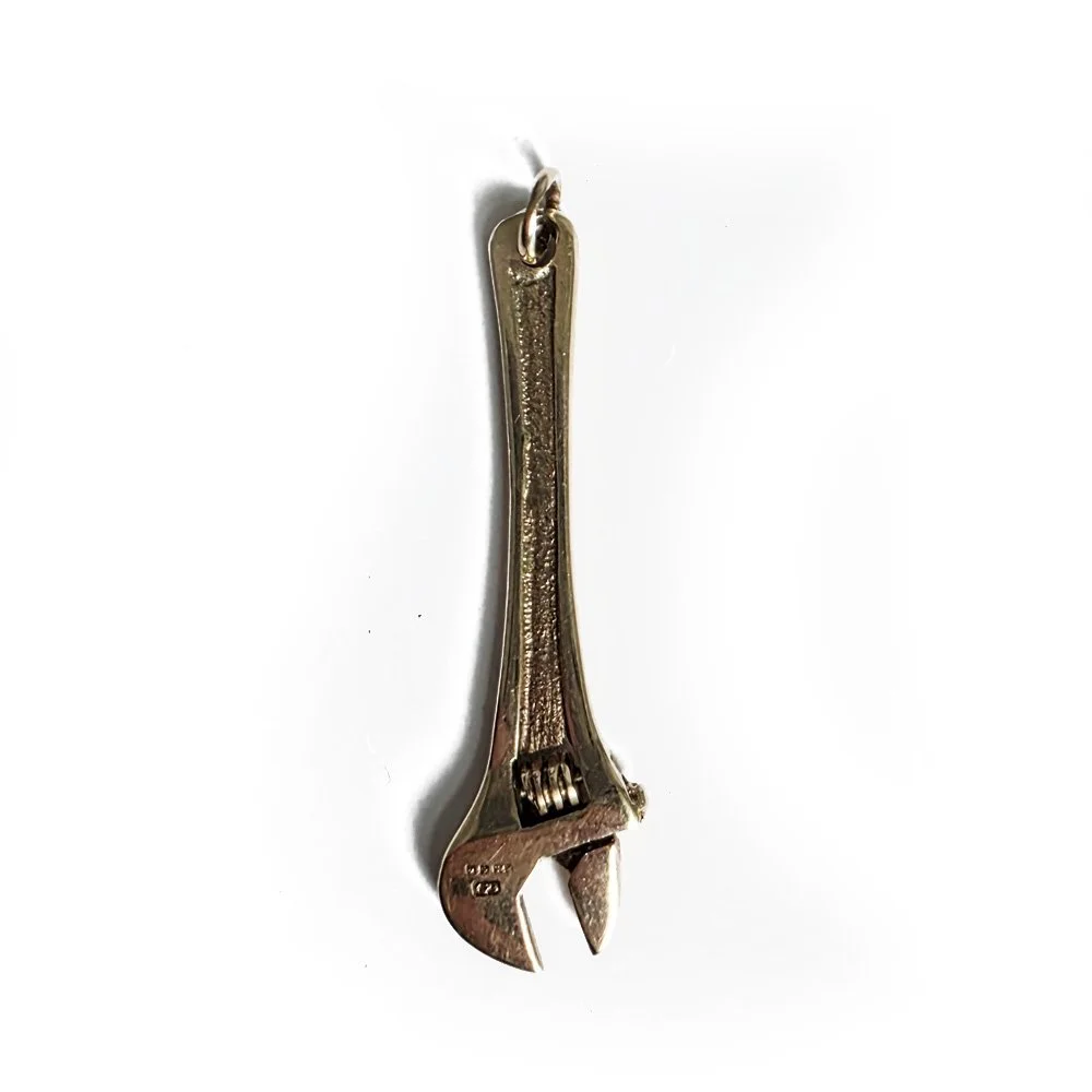 Vintage 9ct Gold Adjustable Spanner Pendant