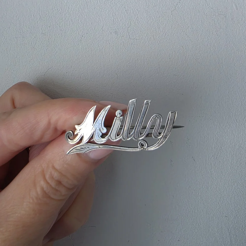 Antique Silver 'Milly' Brooch