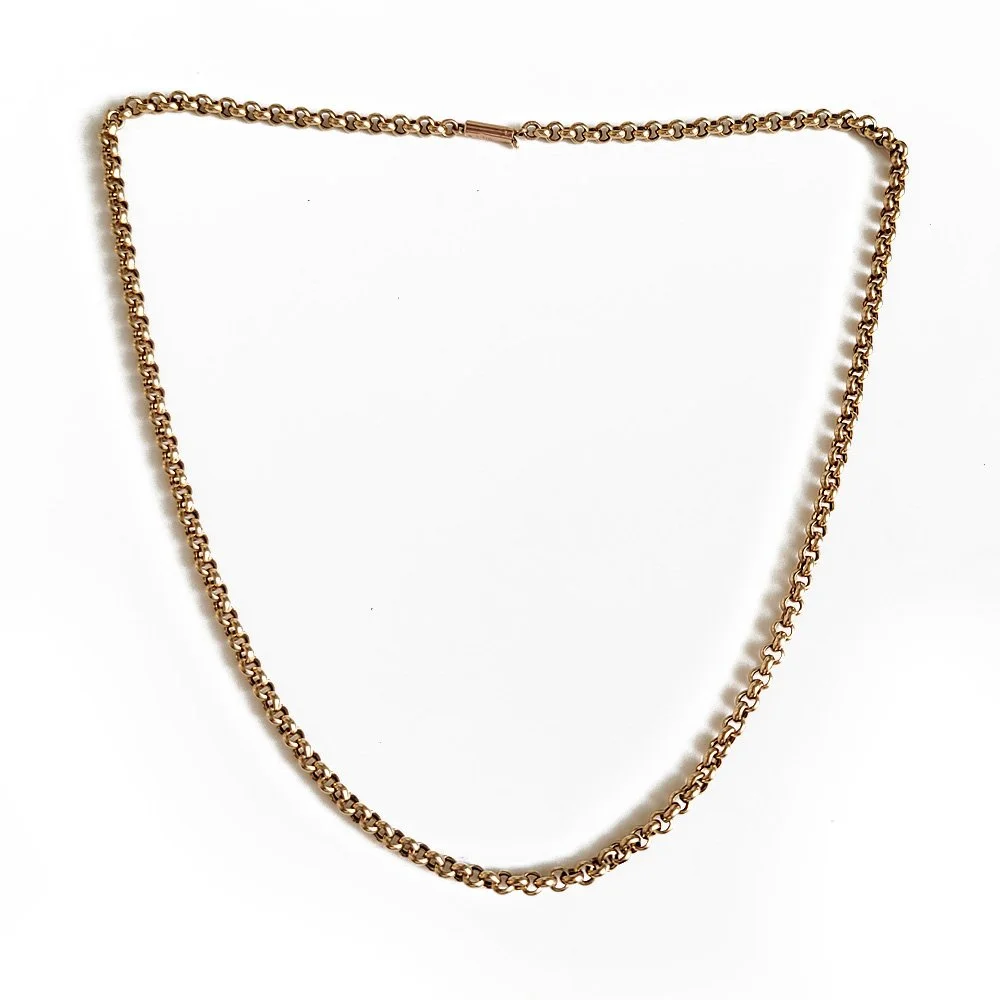 Antique 9ct Gold Rollo Chain