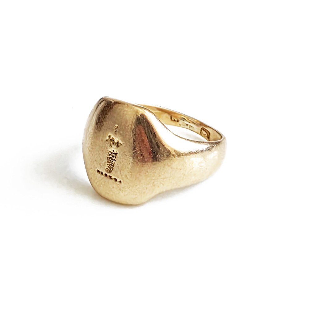 Incredible 18ct Rose Gold Antique Mermaid Signet Ring