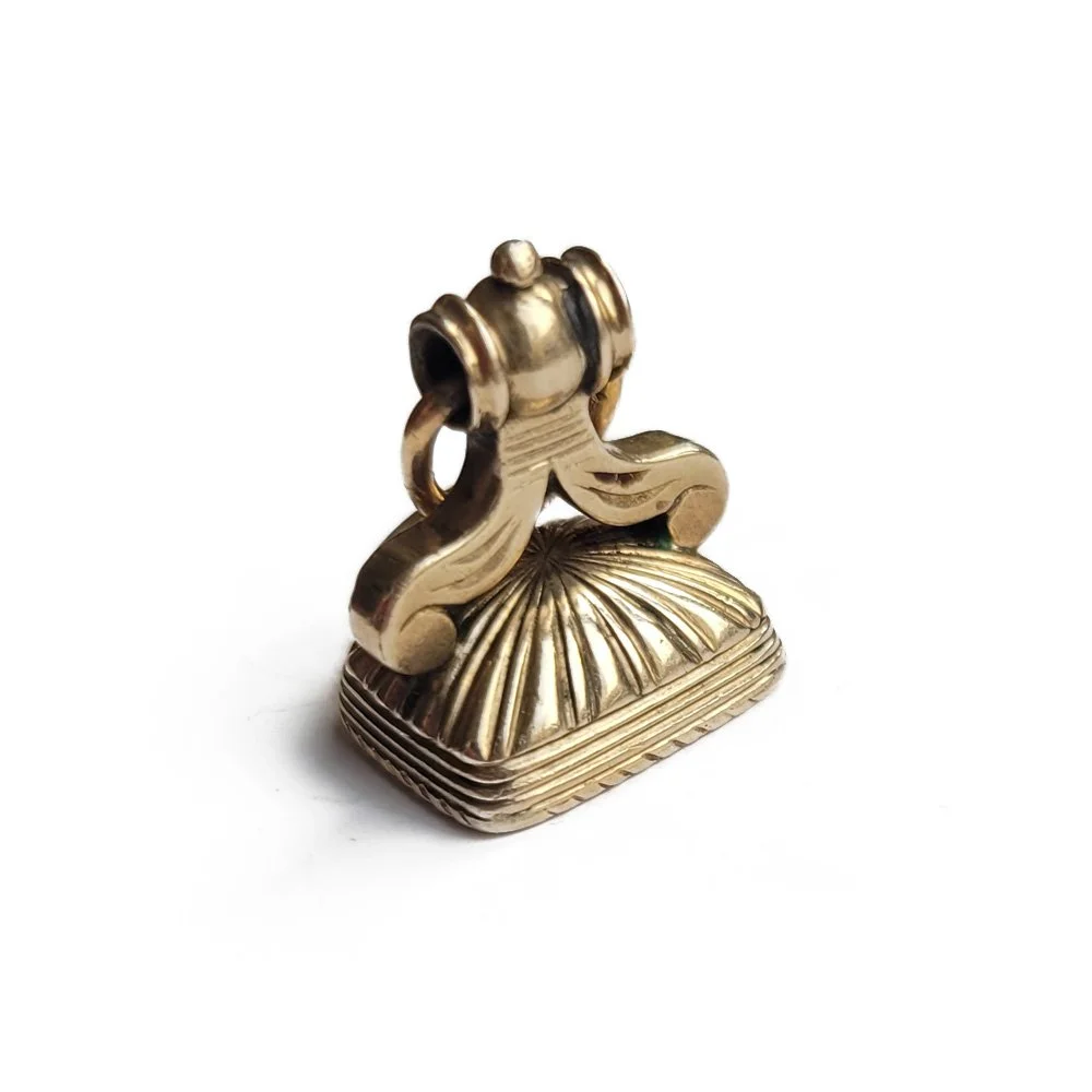 Victorian 9ct Bloodstone Intaglio Fob 'Respondez Vite'