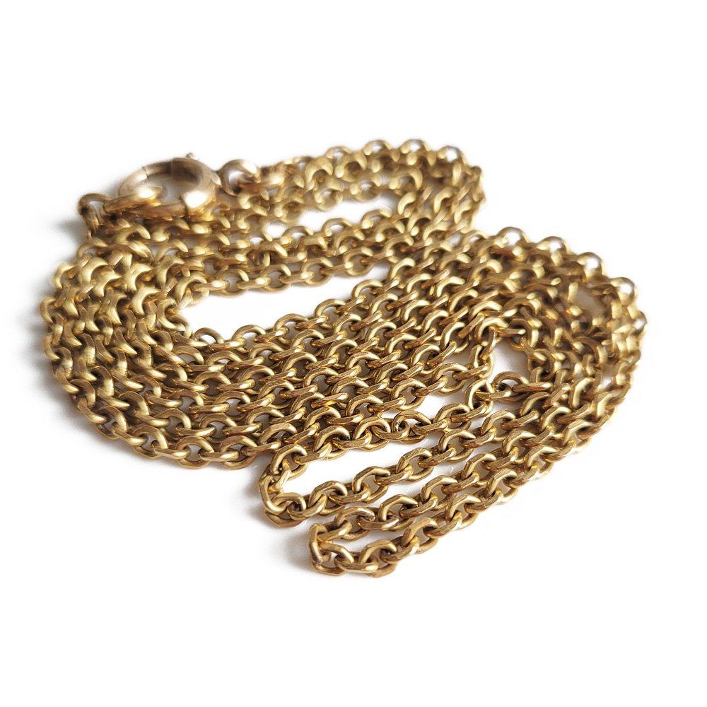 Antique 18ct Gold Cable Link Chain