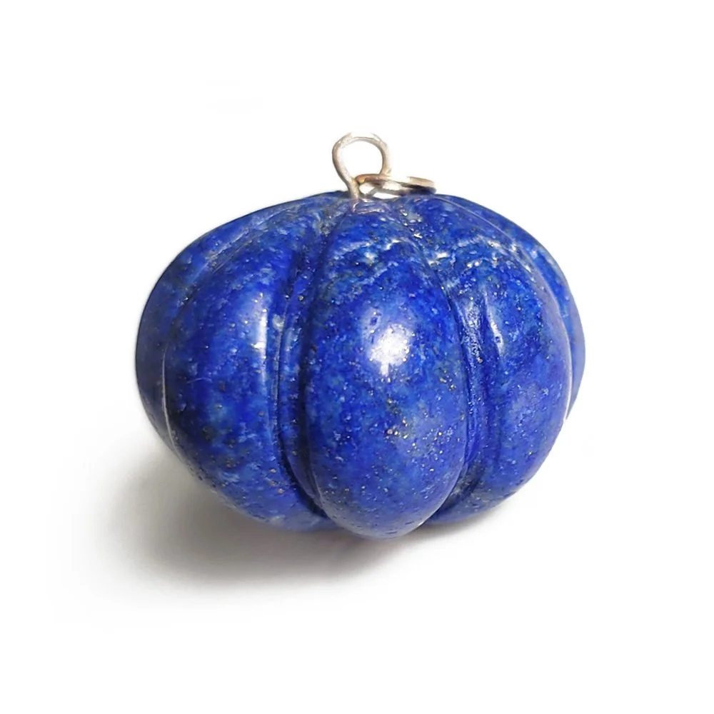 Antique Lapis Lazuli 'Pumpkin' Pendant