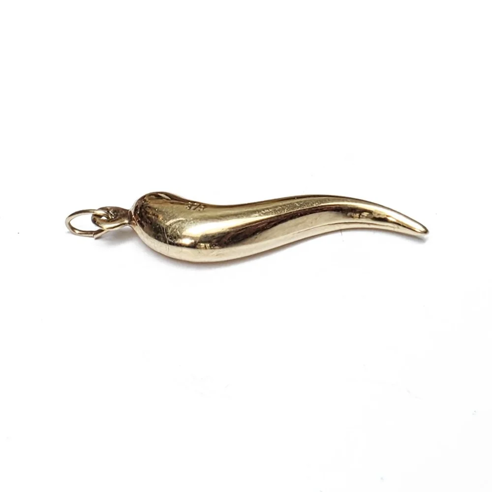 Vintage 9ct Gold Cornicello Pendant