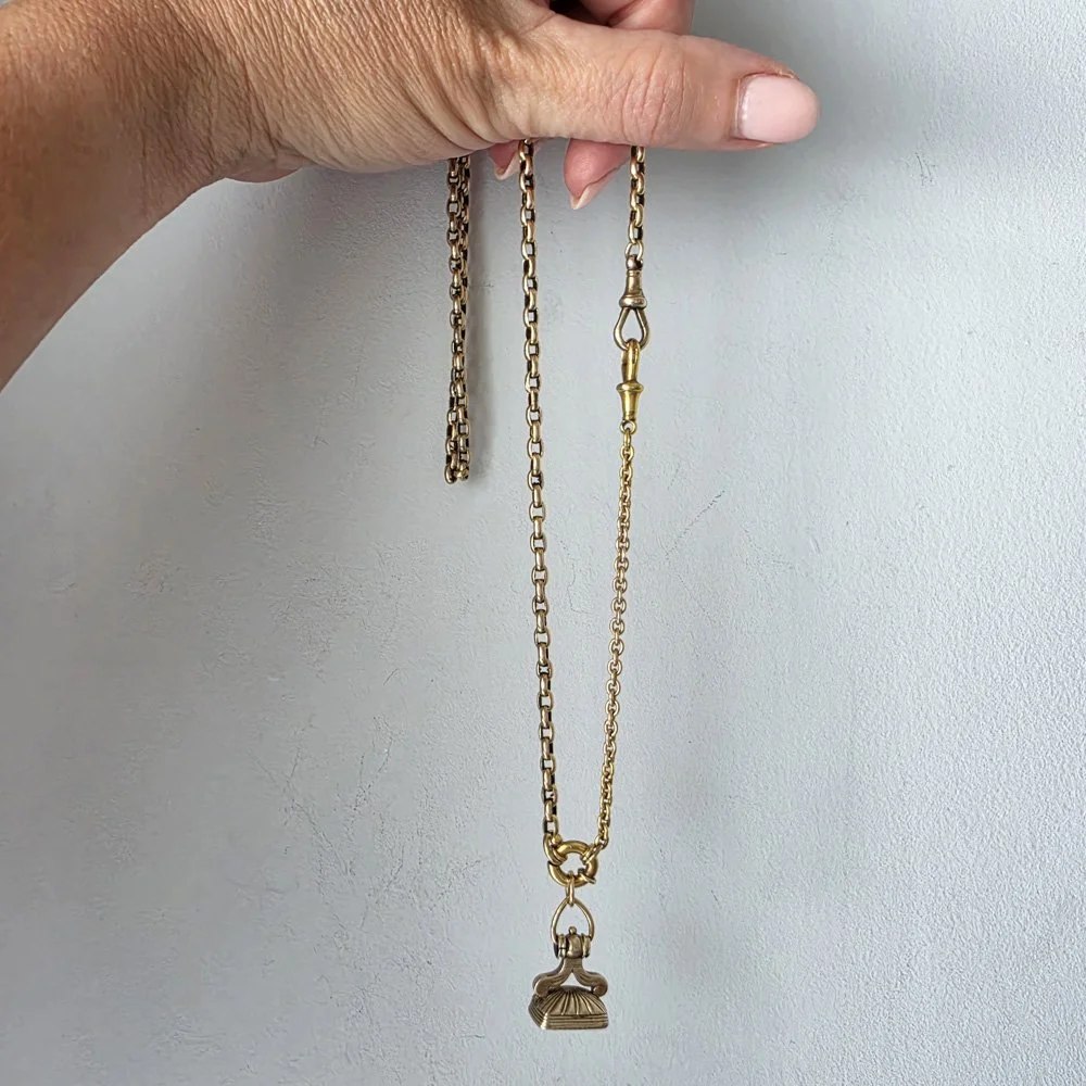 9ct Gold Extender with Dog Clip and Bolt Ring