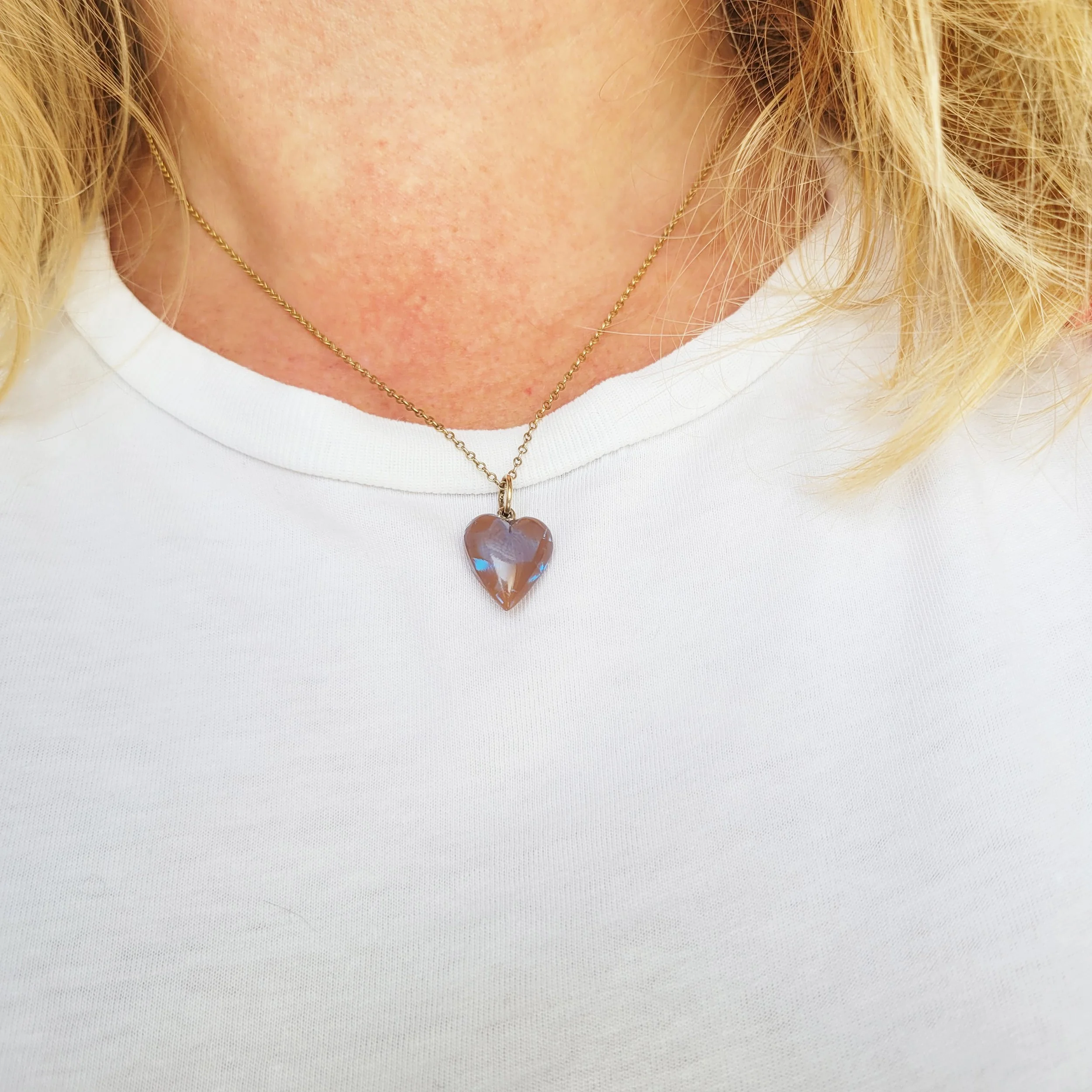 Victorian Saphiret Heart Pendant