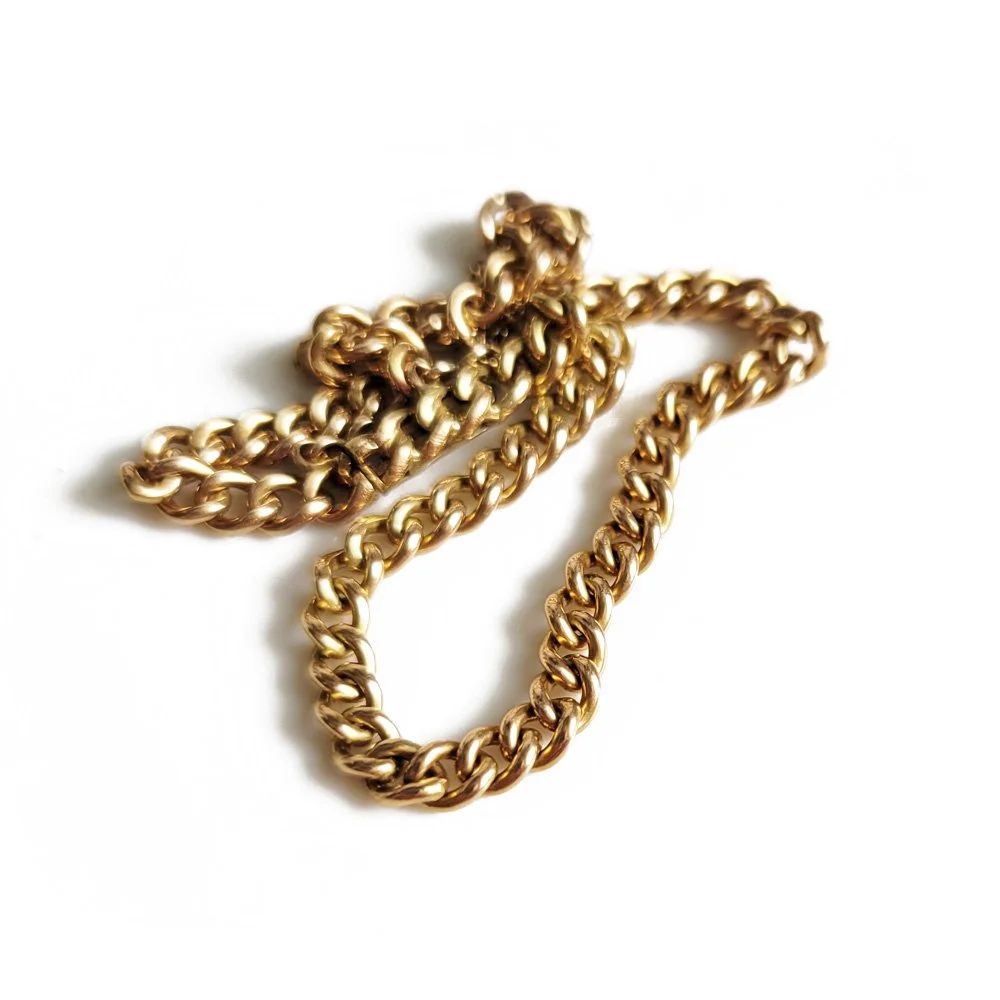 15ct Gold Slim Curb Link Bracelet