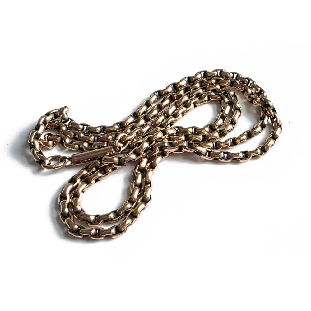 Victorian 9ct Gold Oval Belcher Link Chain