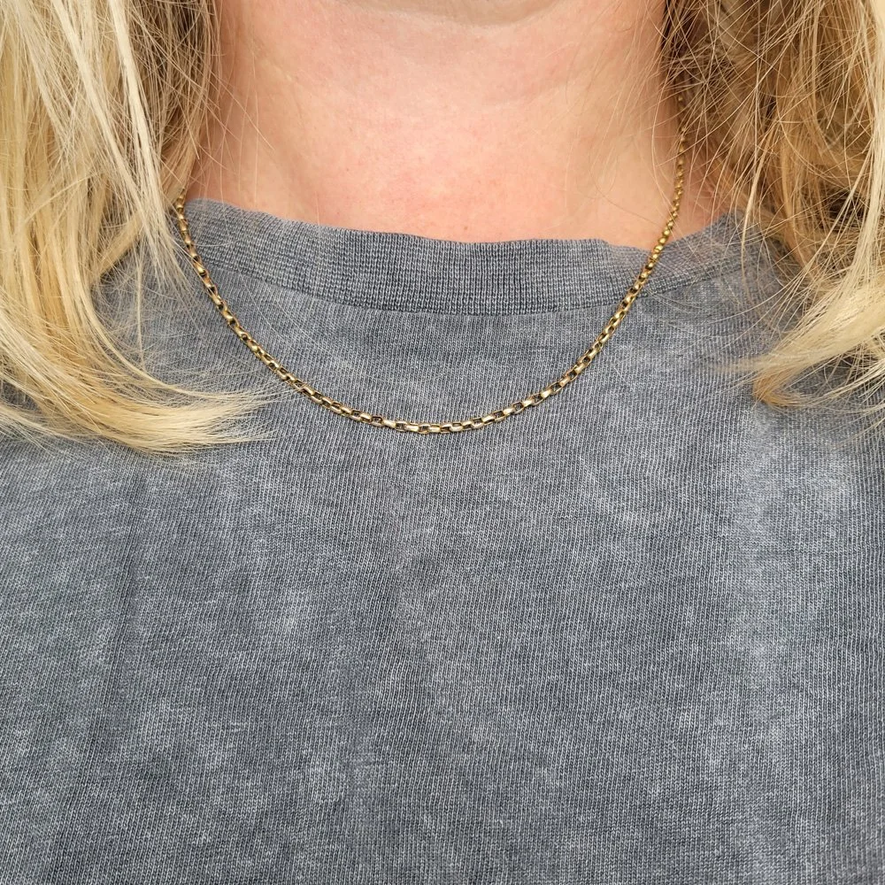 Antique 9ct Gold Biker/Belcher Chain