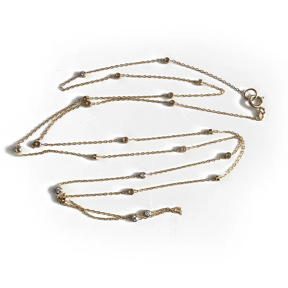 Vintage Diamond Station Chain