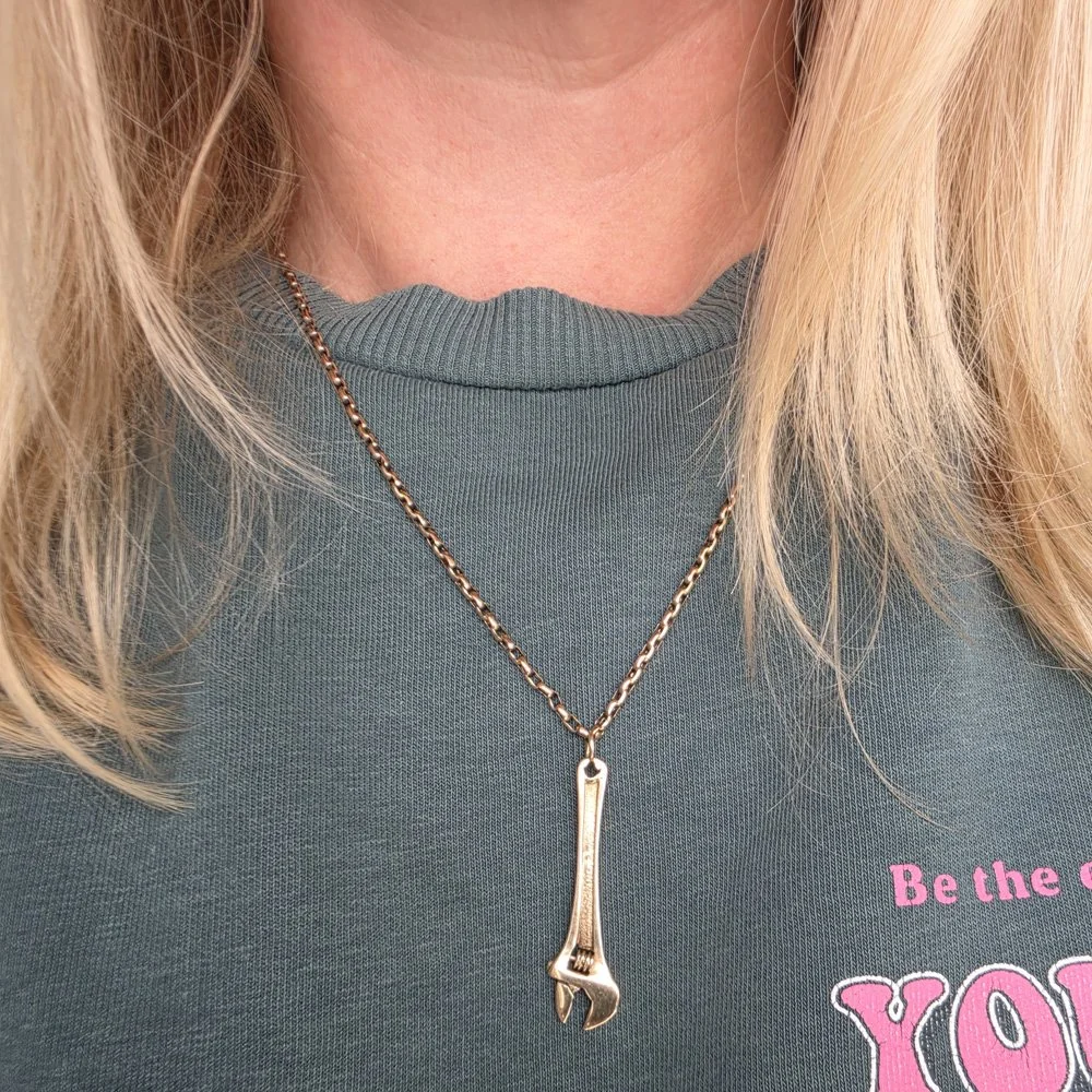 Vintage 9ct Gold Adjustable Spanner Pendant
