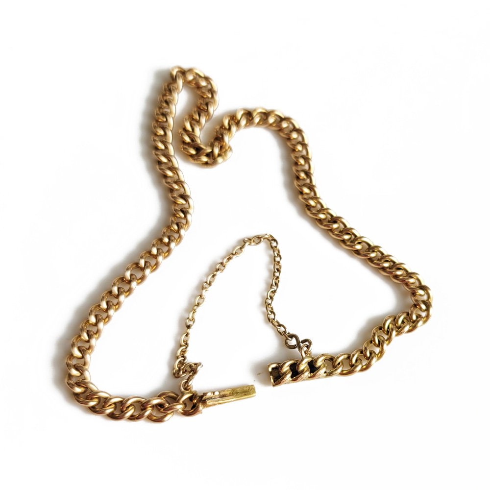 15ct Gold Slim Curb Link Bracelet