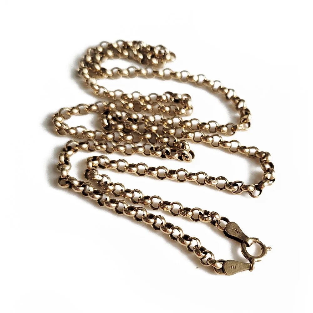Vintage 9ct Gold Belcher Chain