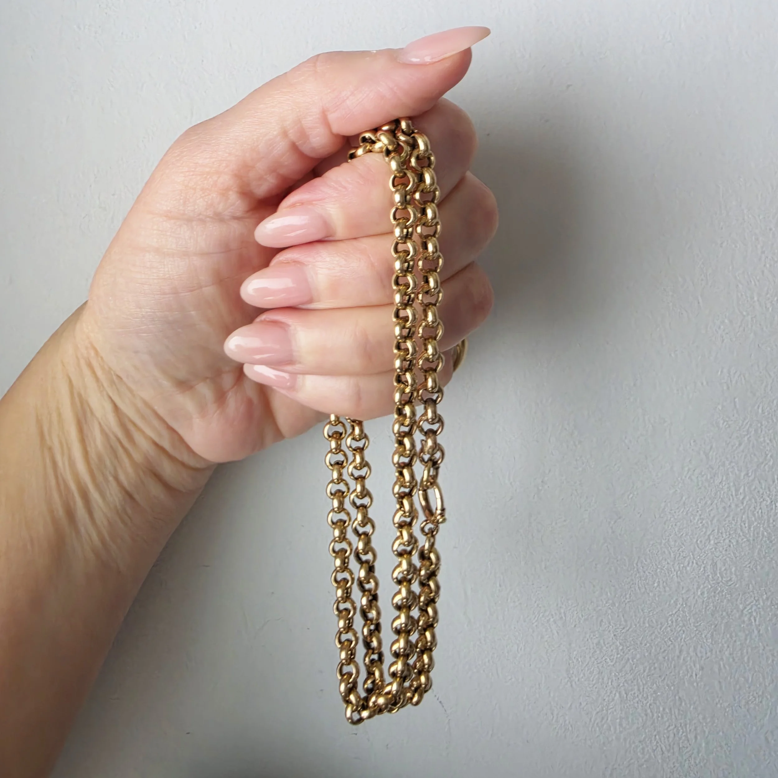 Fabulous Victorian 9ct Gold Rollo Chain