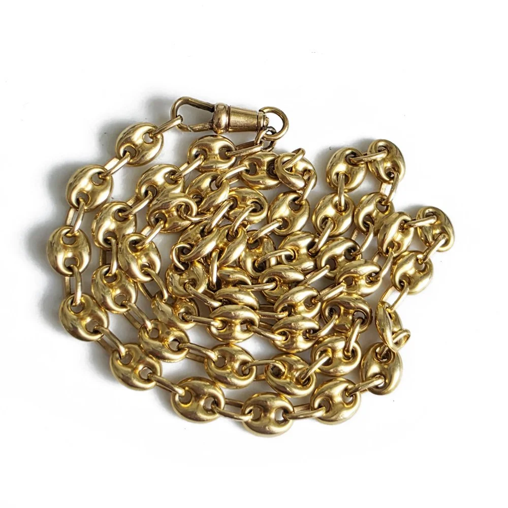 Mega 18ct Gold Puffy Mariner Chain