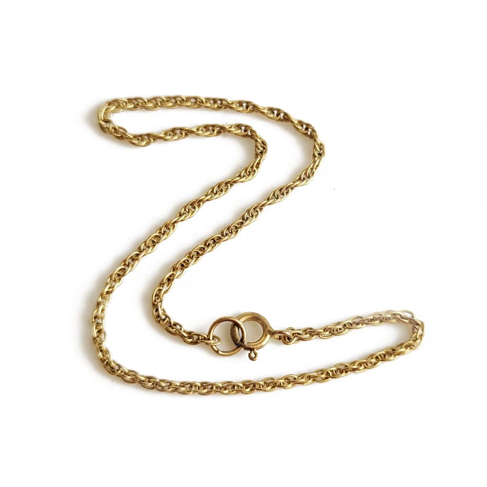 Vintage 9ct Gold Baby Rope Bracelet