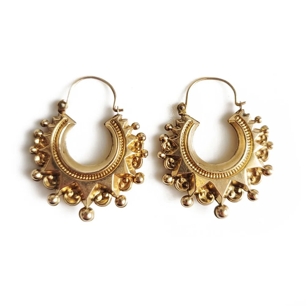 Fabulous Vintage 9ct Creole Hoops