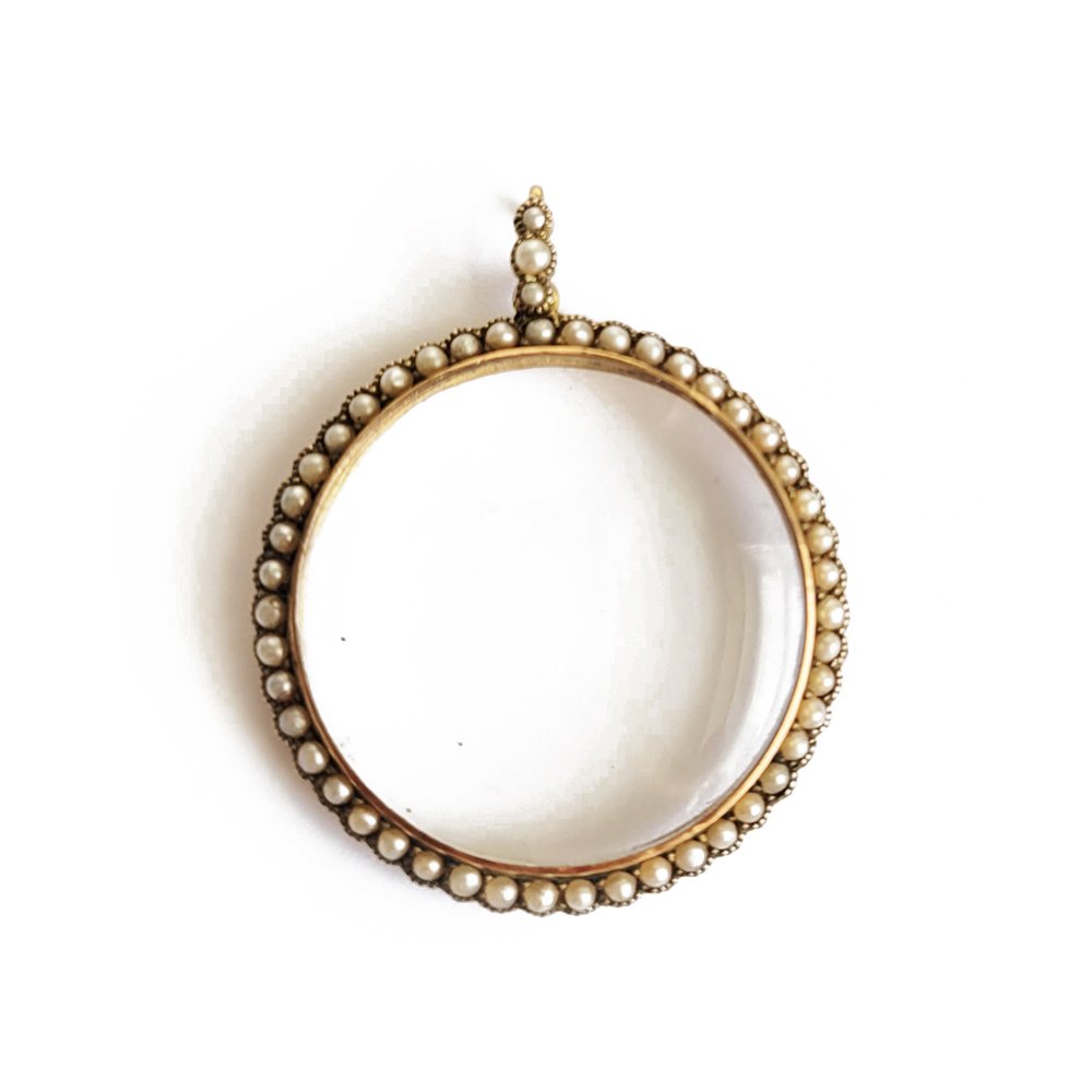 Victorian 9ct Gold & Pearl Locket