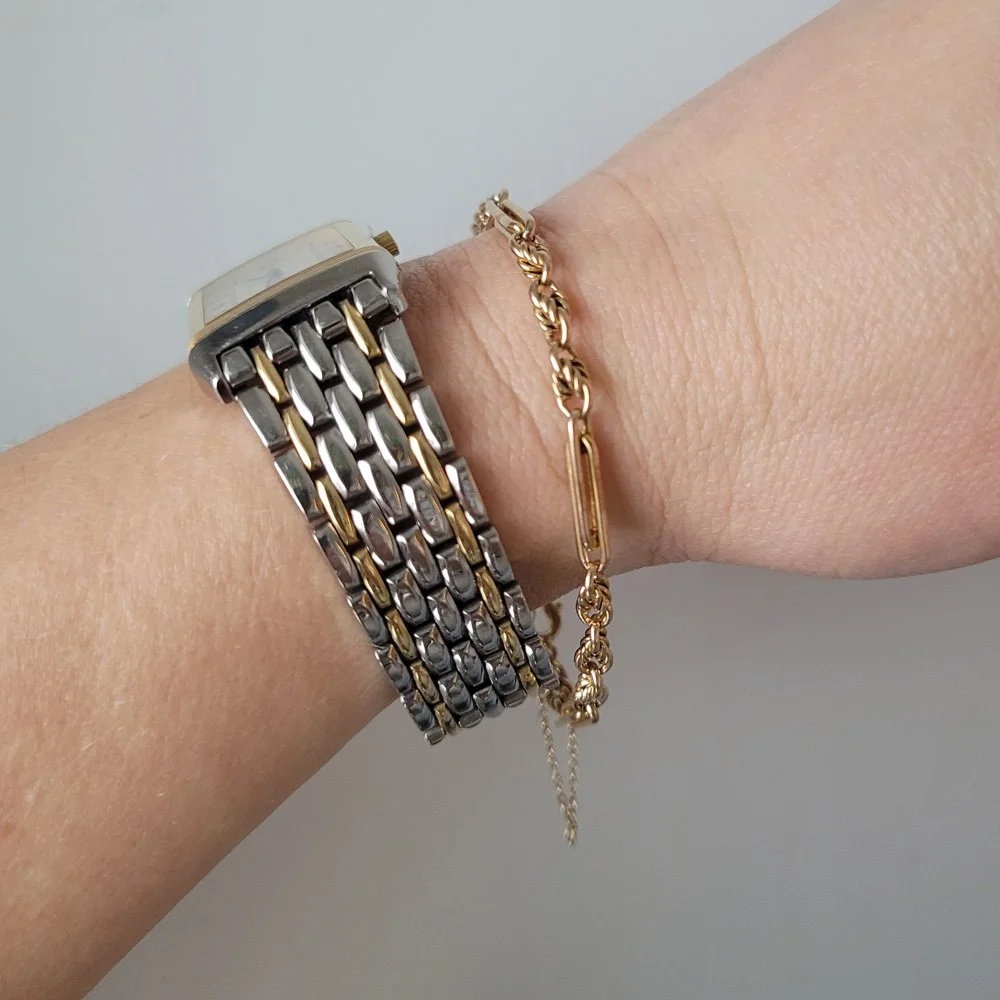 Antique 15ct Gold Fancy Fetter Link Bracelet