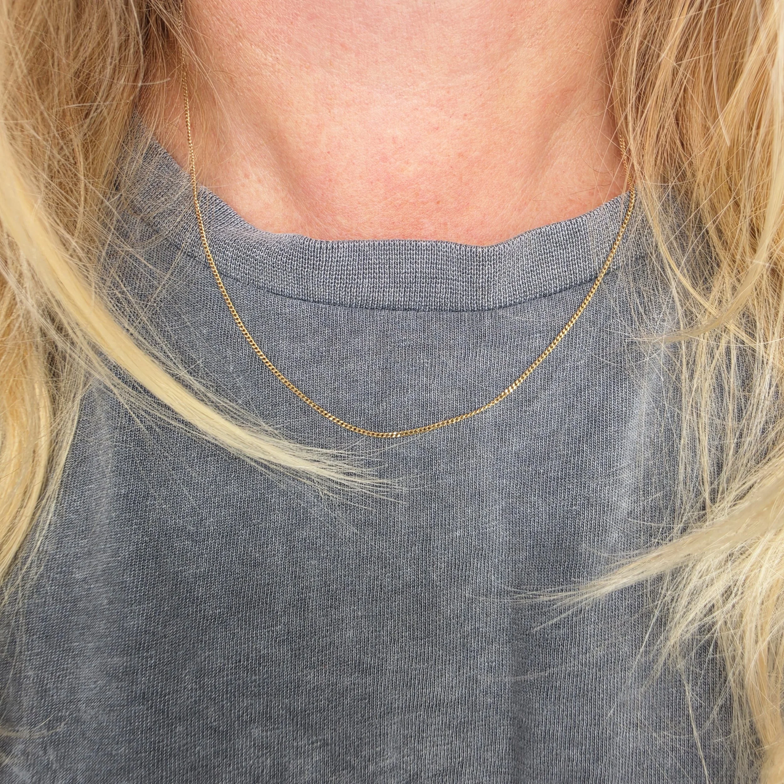 Vintage 9ct Gold Pendant Chain (18'')