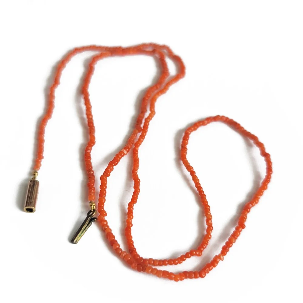 Super Fine Coral Bead Necklace