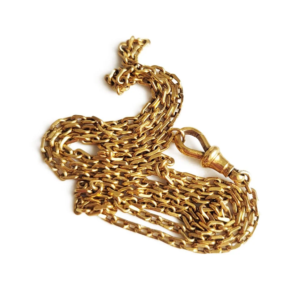 Fabulous Antique 15ct Gold Biker Link Chain