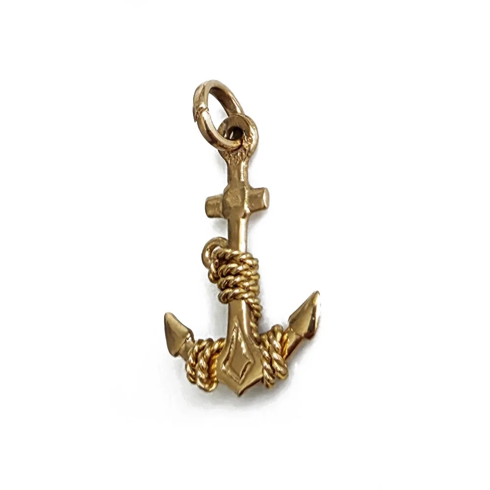 Vintage 18ct Anchor Pendant