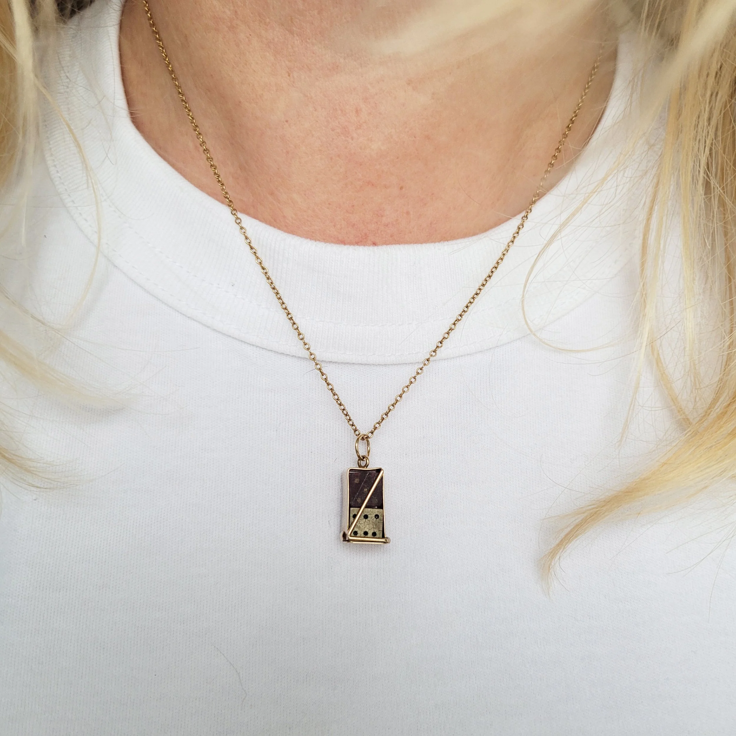 Vintage Dice Holder Pendant