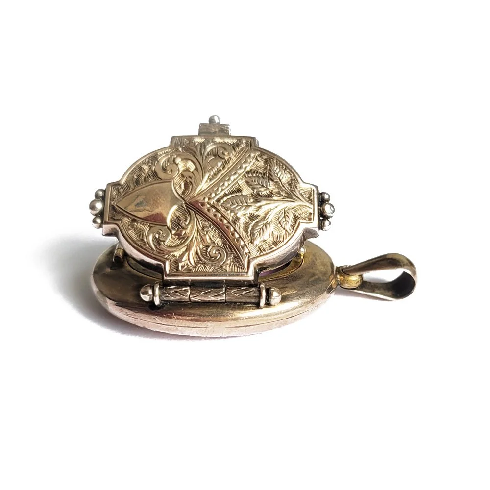 19th Century 6ct Gold 4-Way Locket