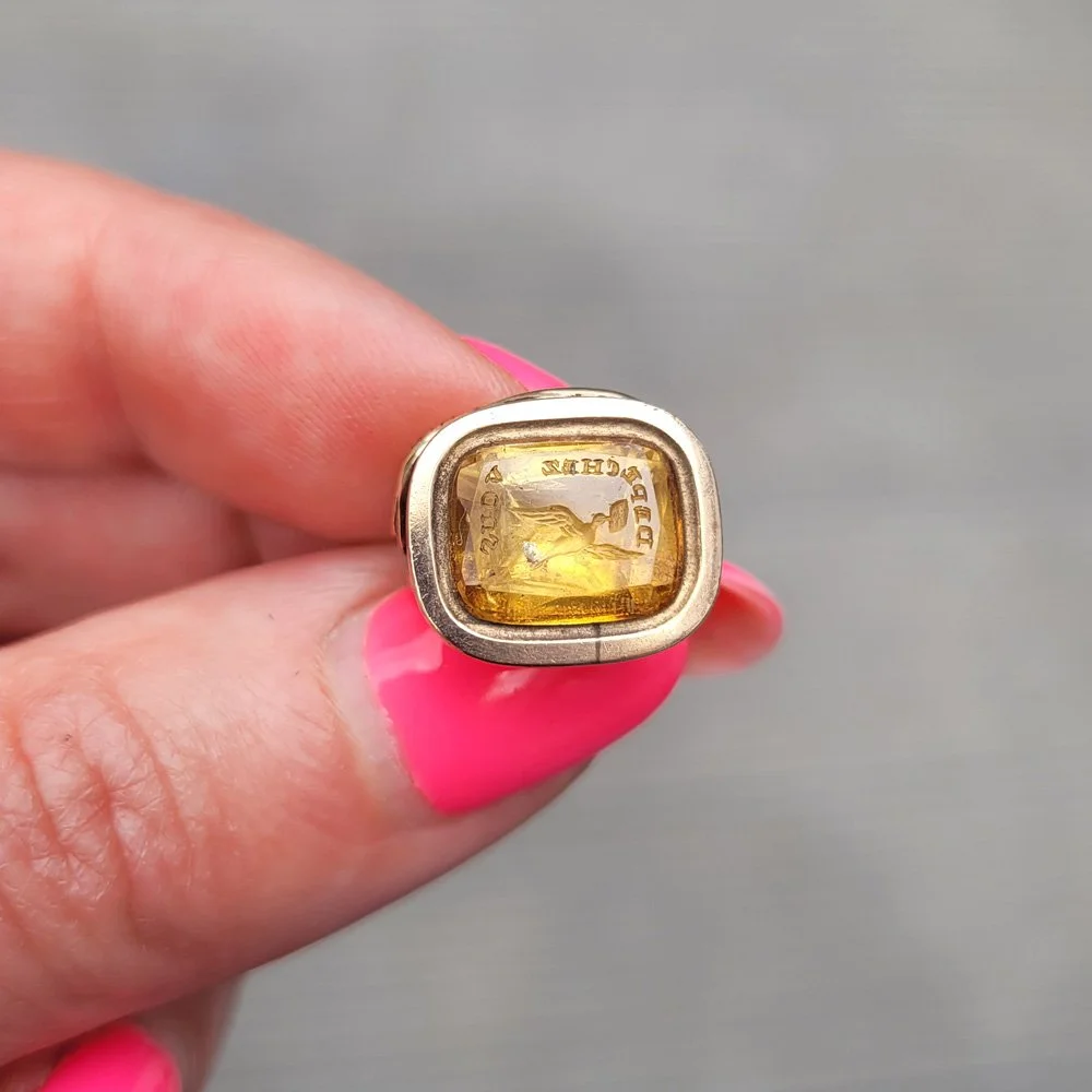 Late Georgian 'Hurry up' Intaglio Fob Pendant