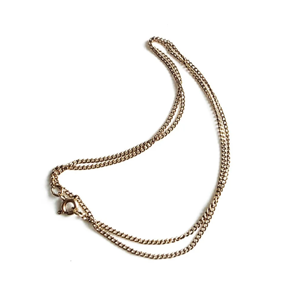 Vintage 9ct Gold Pendant Chain (16'')