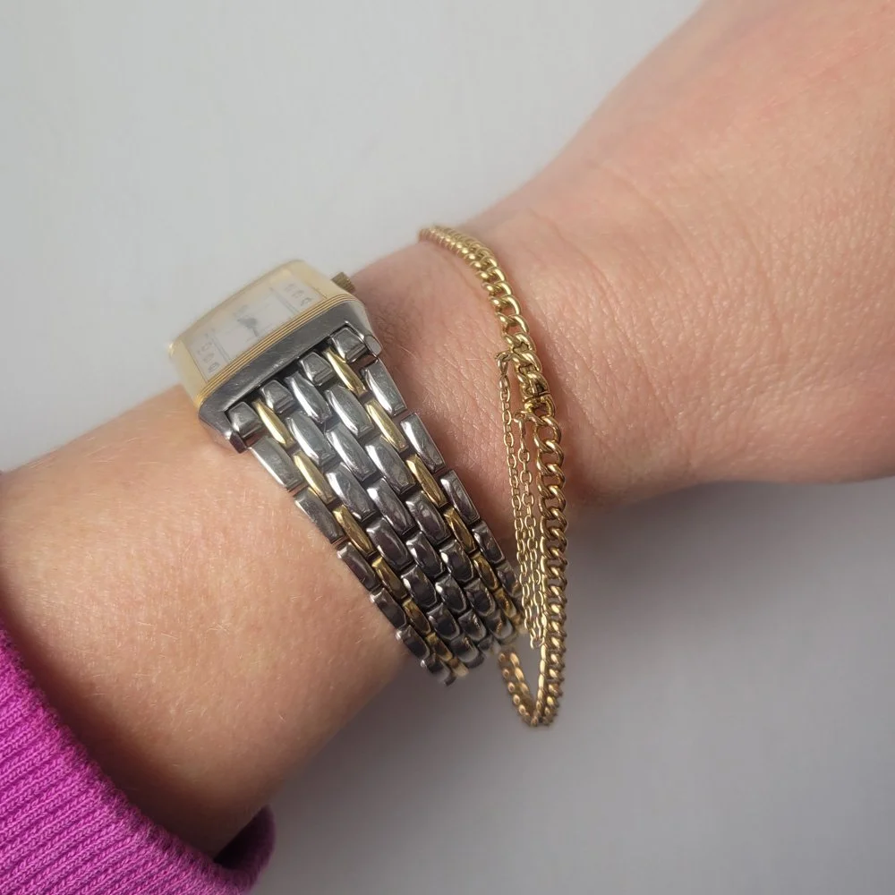 15ct Gold Slim Curb Link Bracelet