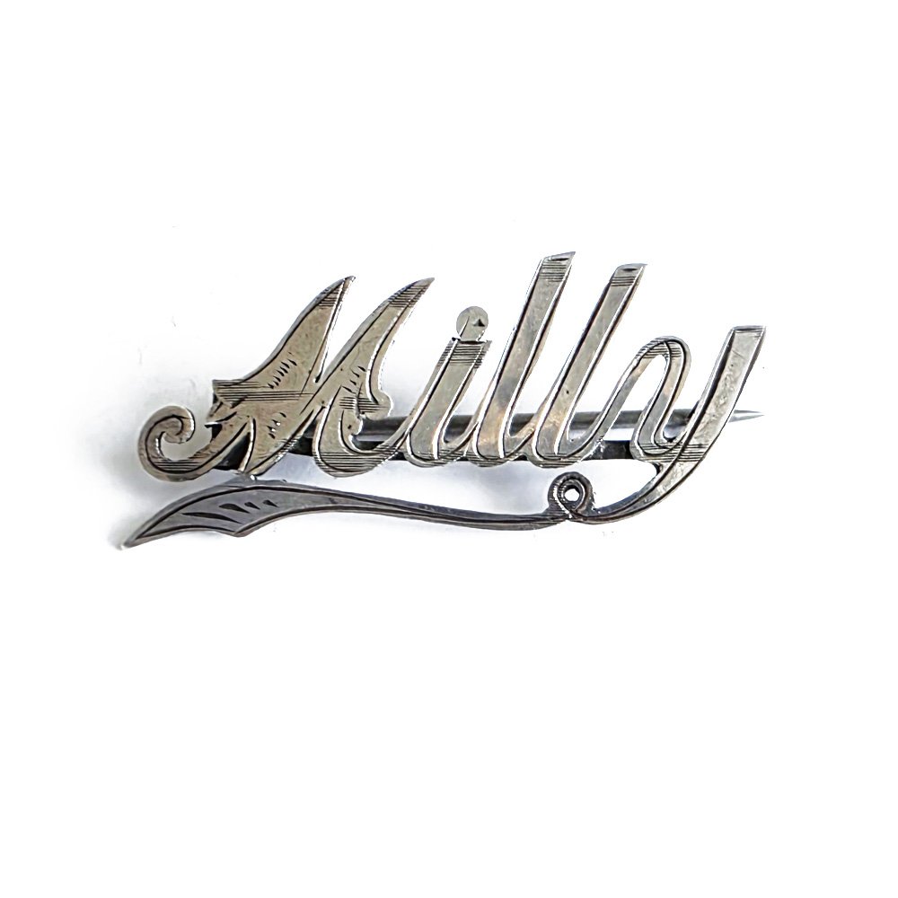 Antique Silver 'Milly' Brooch