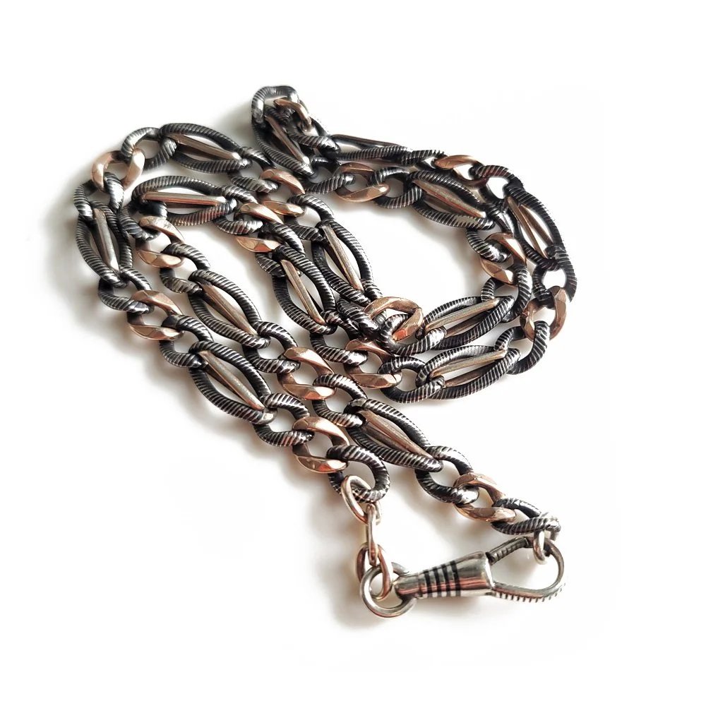 Victorian Niello Chain Jewels Antiqua