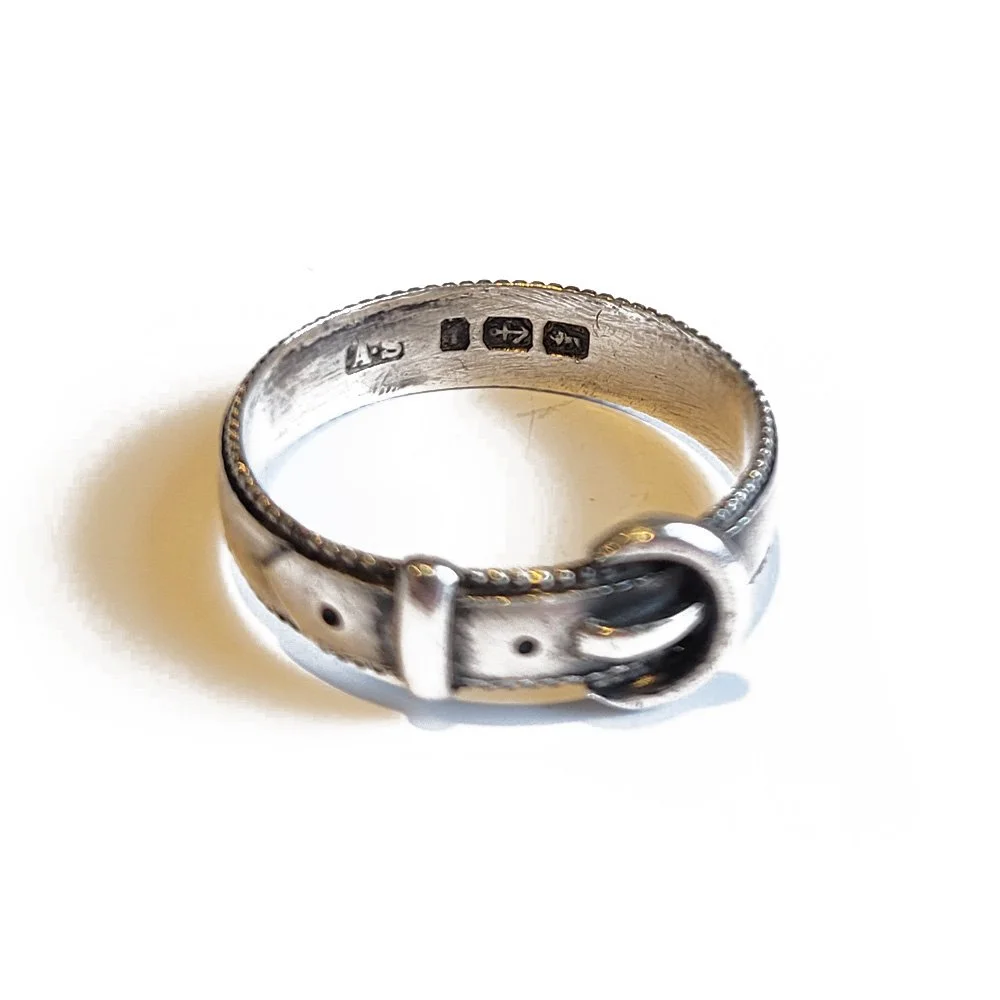 Victorian Silver Buckle Ring