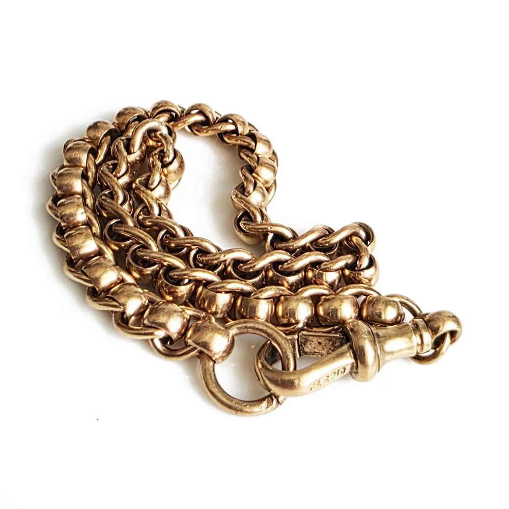 Victorian 9ct Gold Rollerball Bracelet