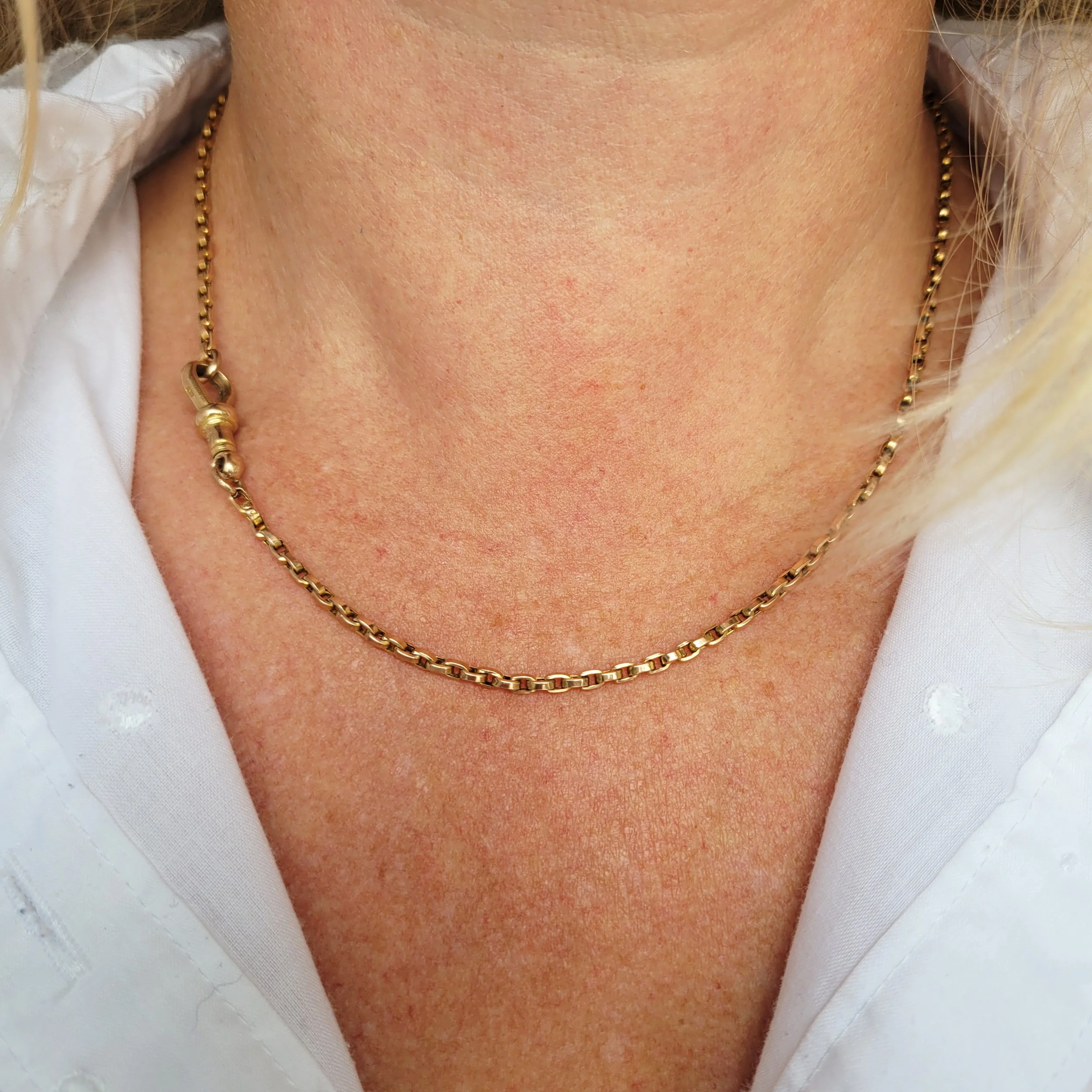 Antique Flat Sided Belcher Chain