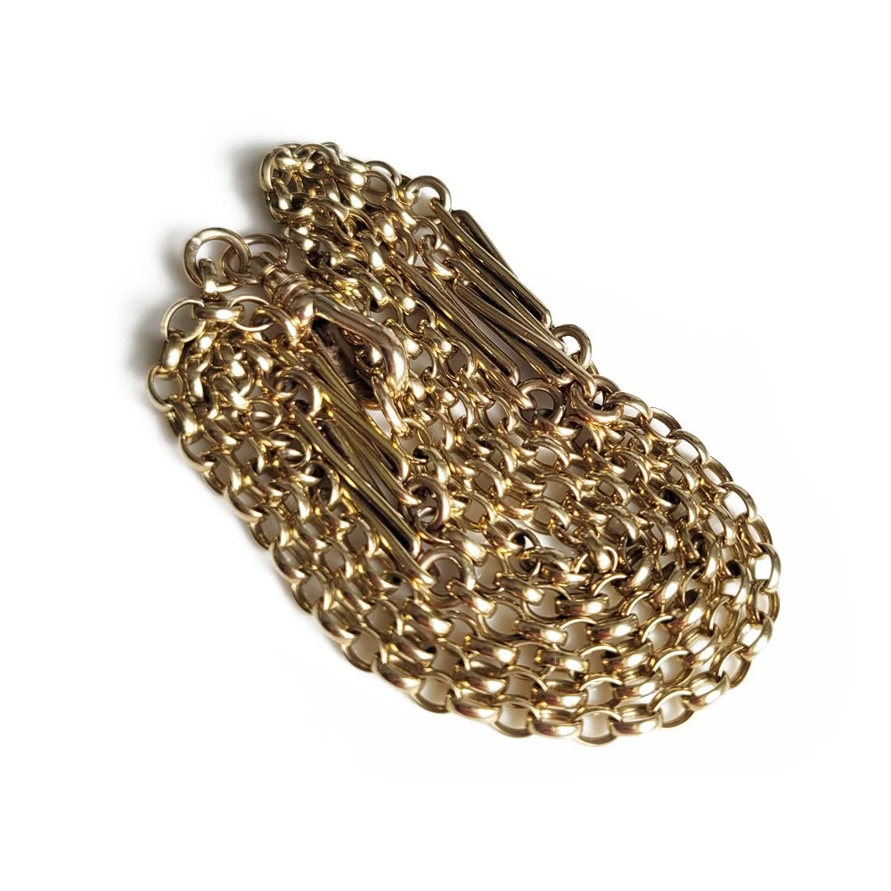 Antique 9ct Gold Belcher/Fancy Link Chain