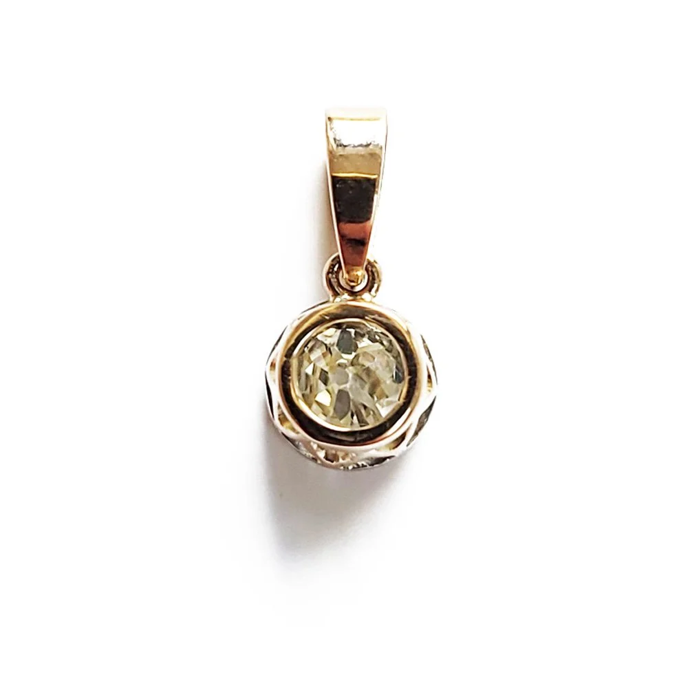 Antique 0.46ct Old Cut Diamond Pendant