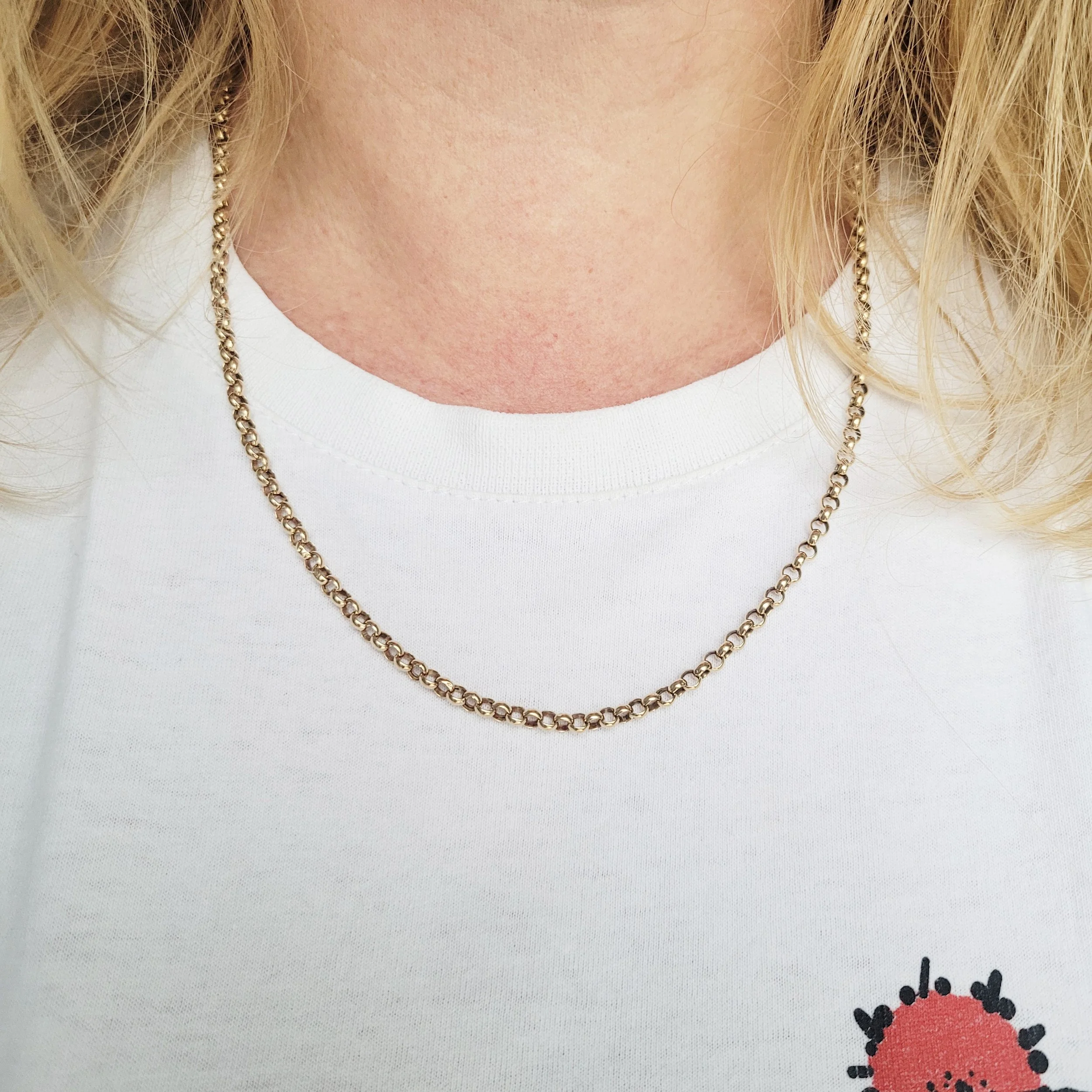 Vintage 9ct Gold Belcher Chain