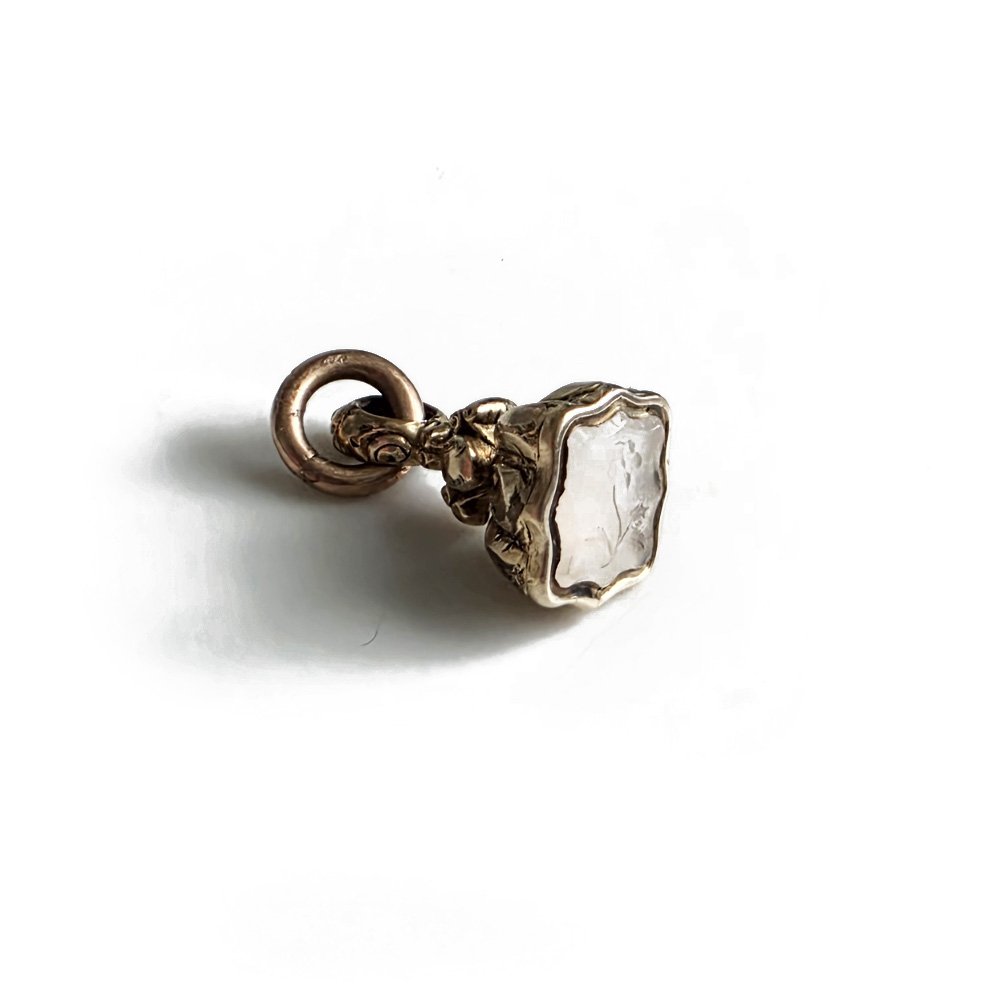 Georgian Gold Cased 'Forget me Not' Seal