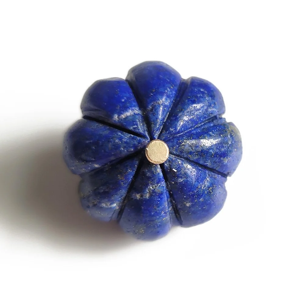 Antique Lapis Lazuli 'Pumpkin' Pendant