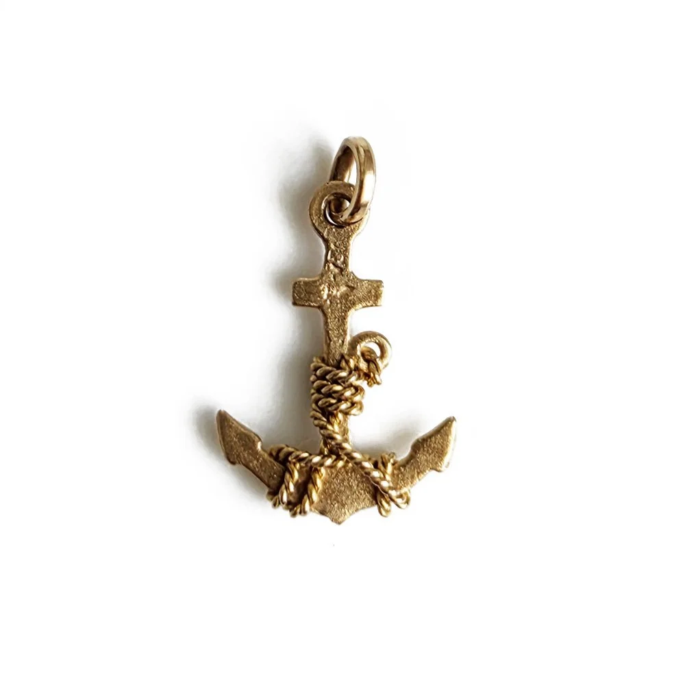 Vintage 18ct Anchor Pendant