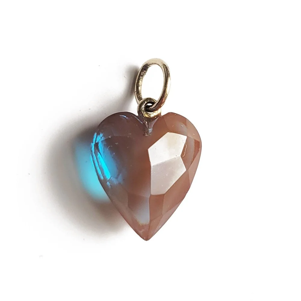 Victorian Saphiret Heart Pendant