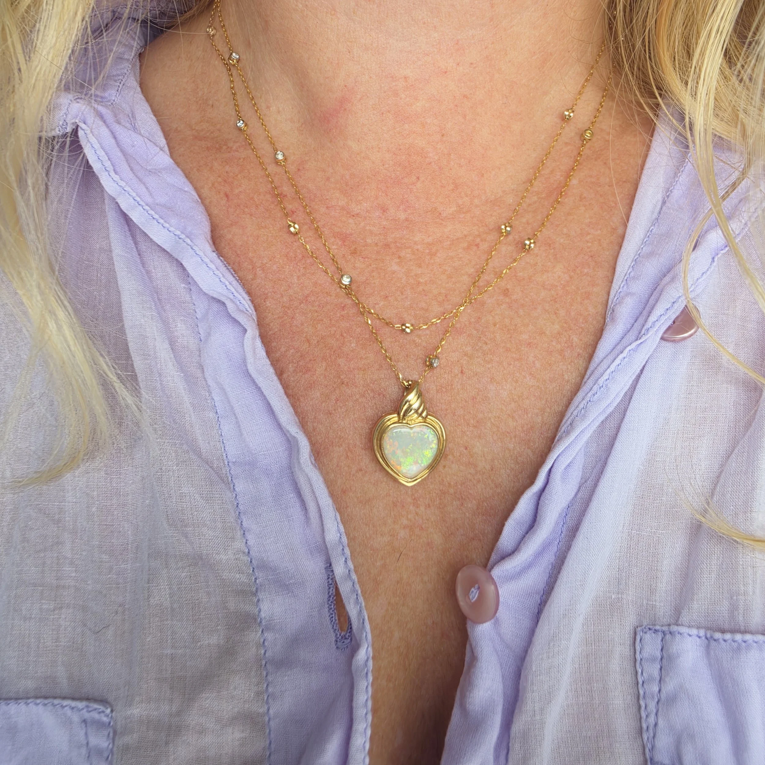 Vintage Diamond Station Chain