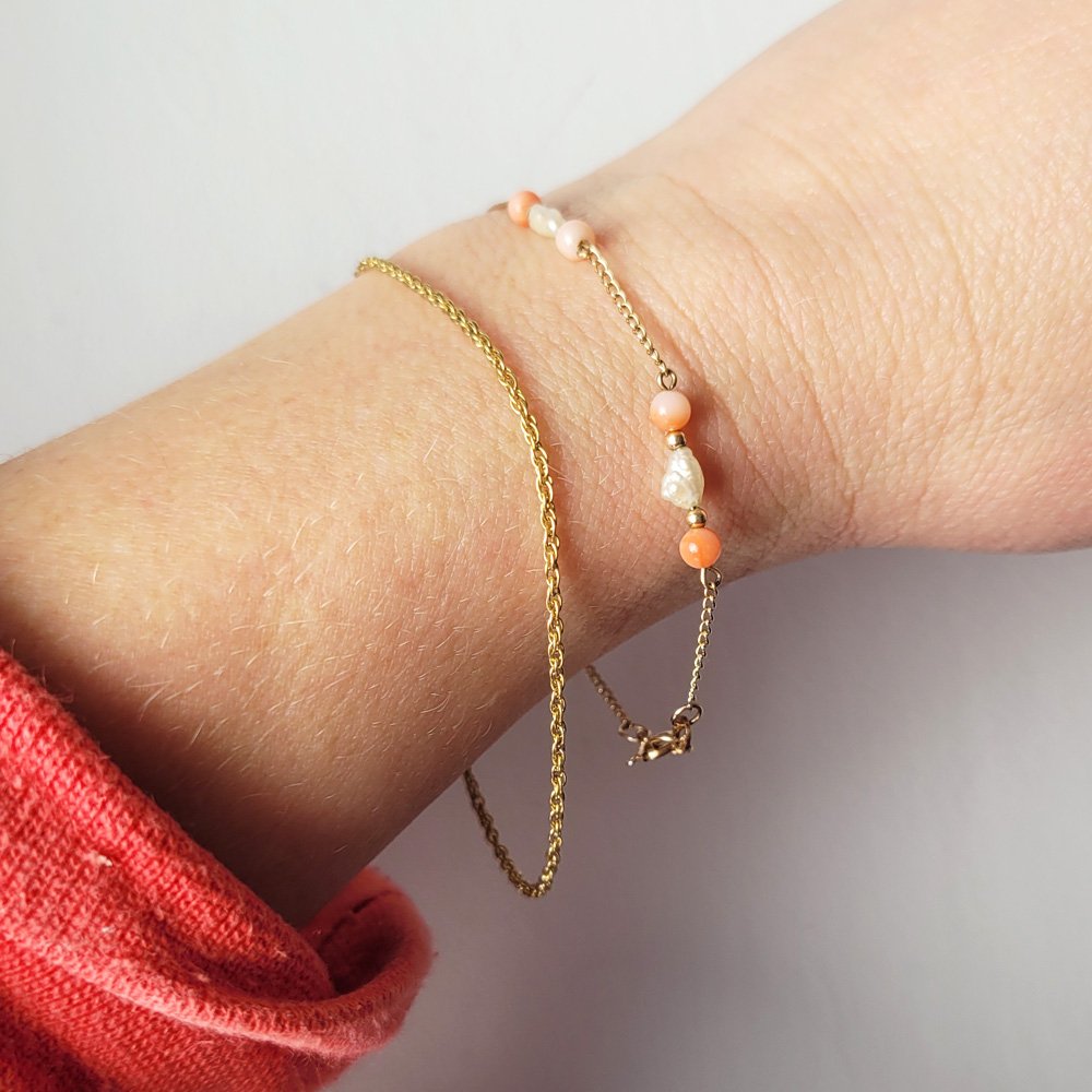 Vintage 9ct Gold Baby Rope Bracelet