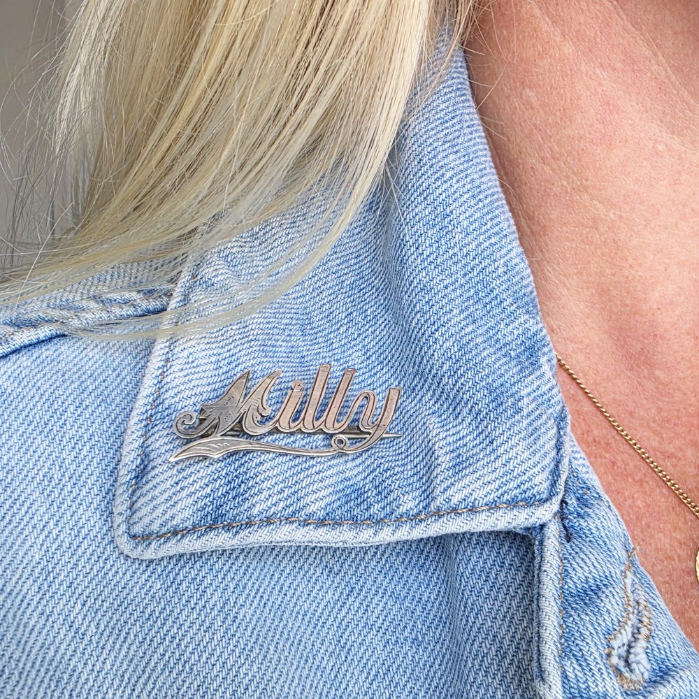 Antique Silver 'Milly' Brooch