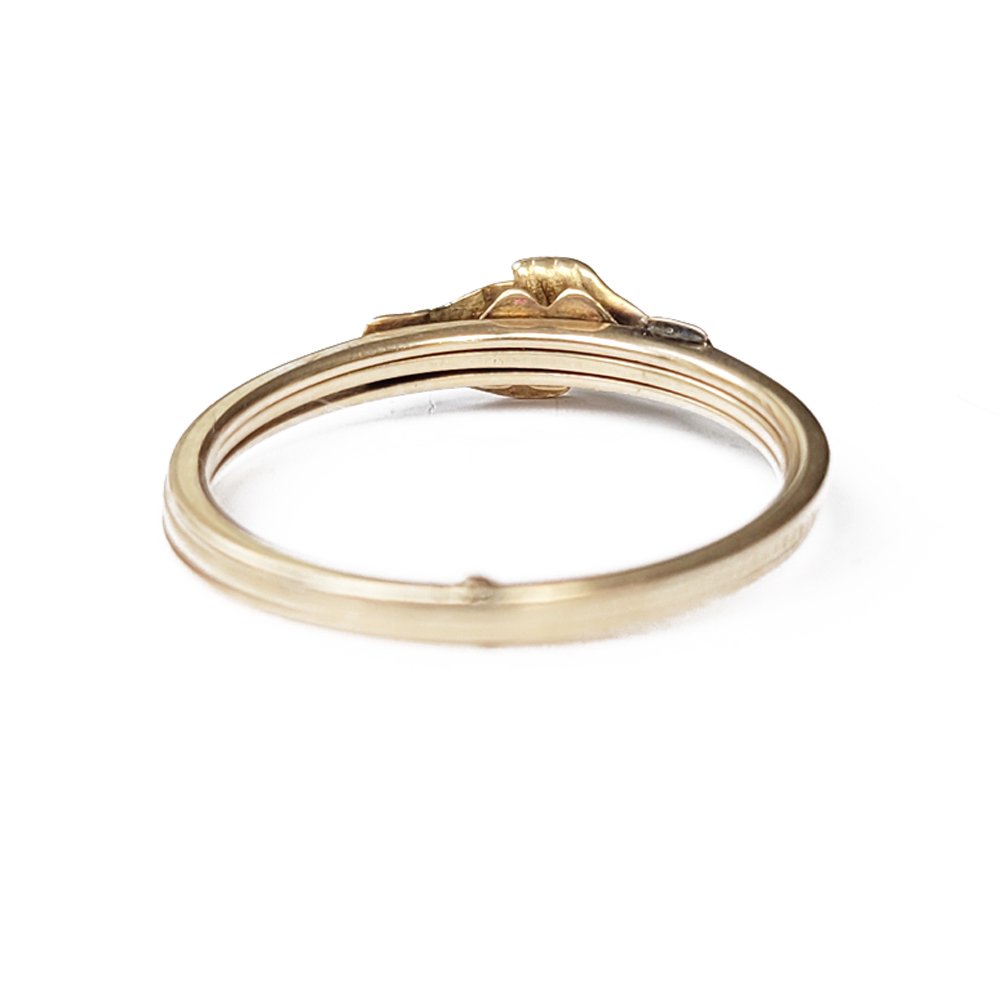 19th Century 14ct Gold Fede Gimmel Ring